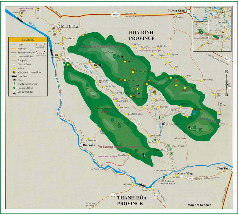 Pu Luong Map - Thanh Hóa, Việt Nam