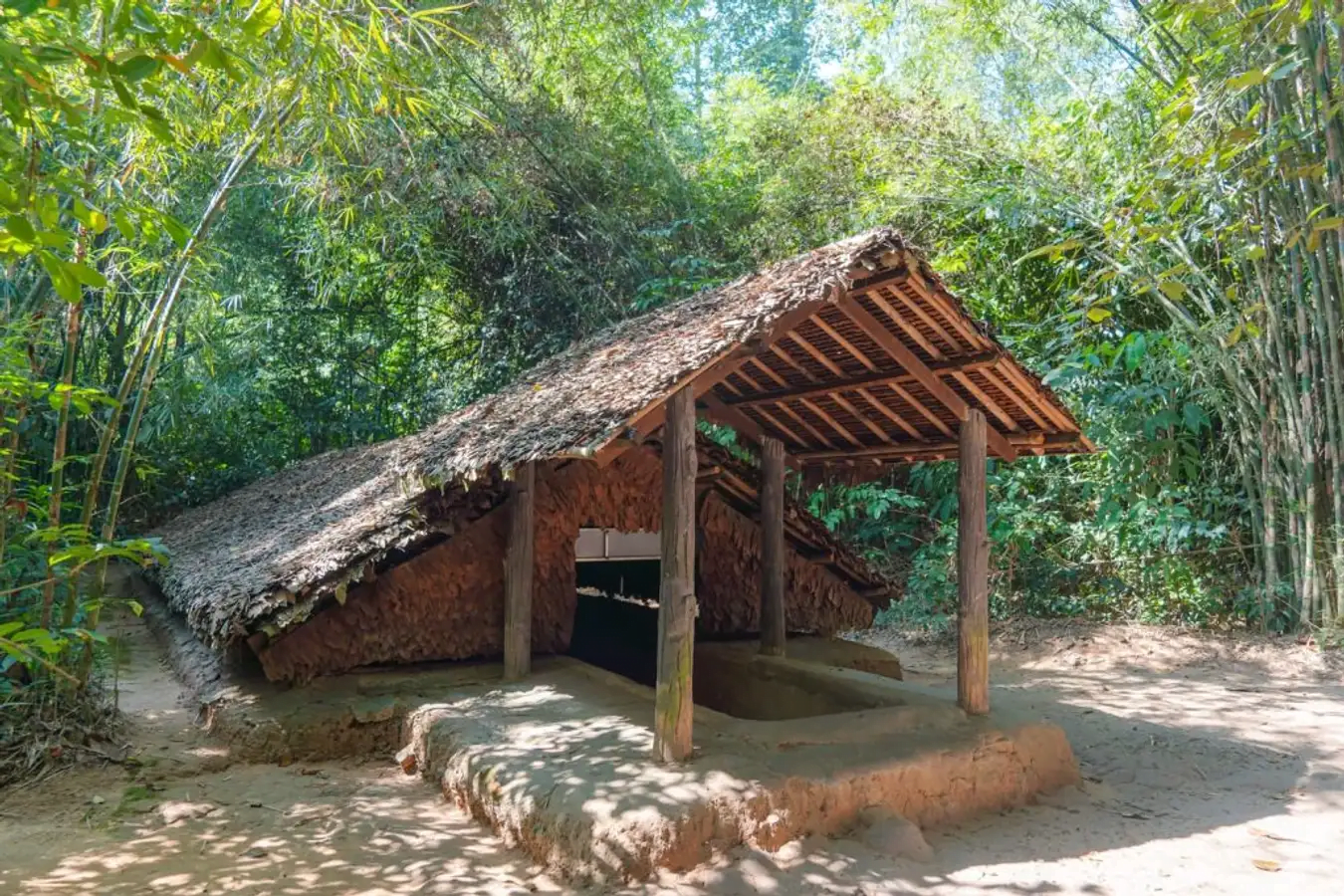 The entrance of Cu Chi tunnels