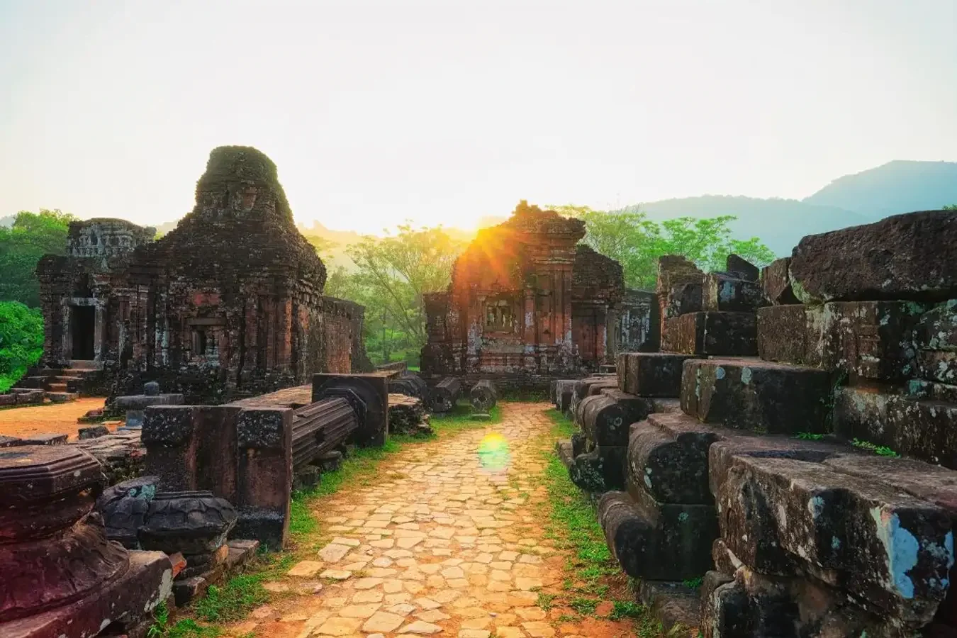The 8m ancient road in My Son Sanctuary
