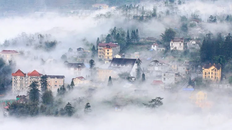 The winter in North Vietnam