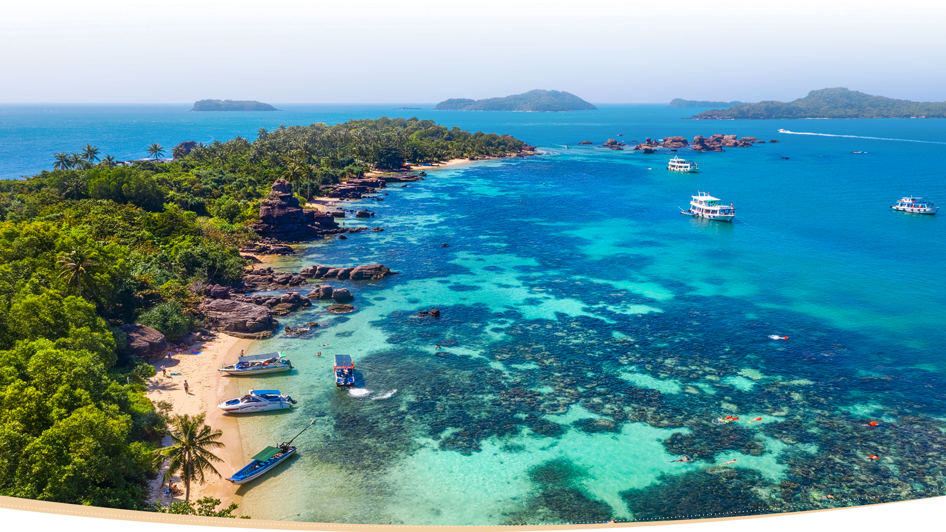 Beautiful beach in Phu Quoc Vietnam