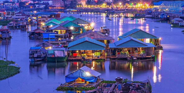 Top the best destinations in a week in Vietnam Floating village in Mekong Delta Vietnam