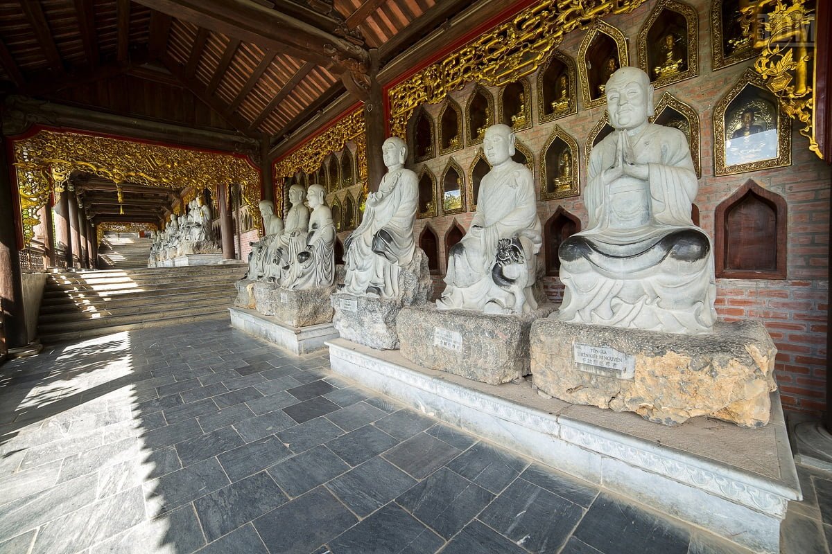 Arhat Corridor in Bai Dinh pagoda
