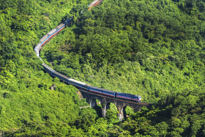 Breathtaking view from Vietnam train journey