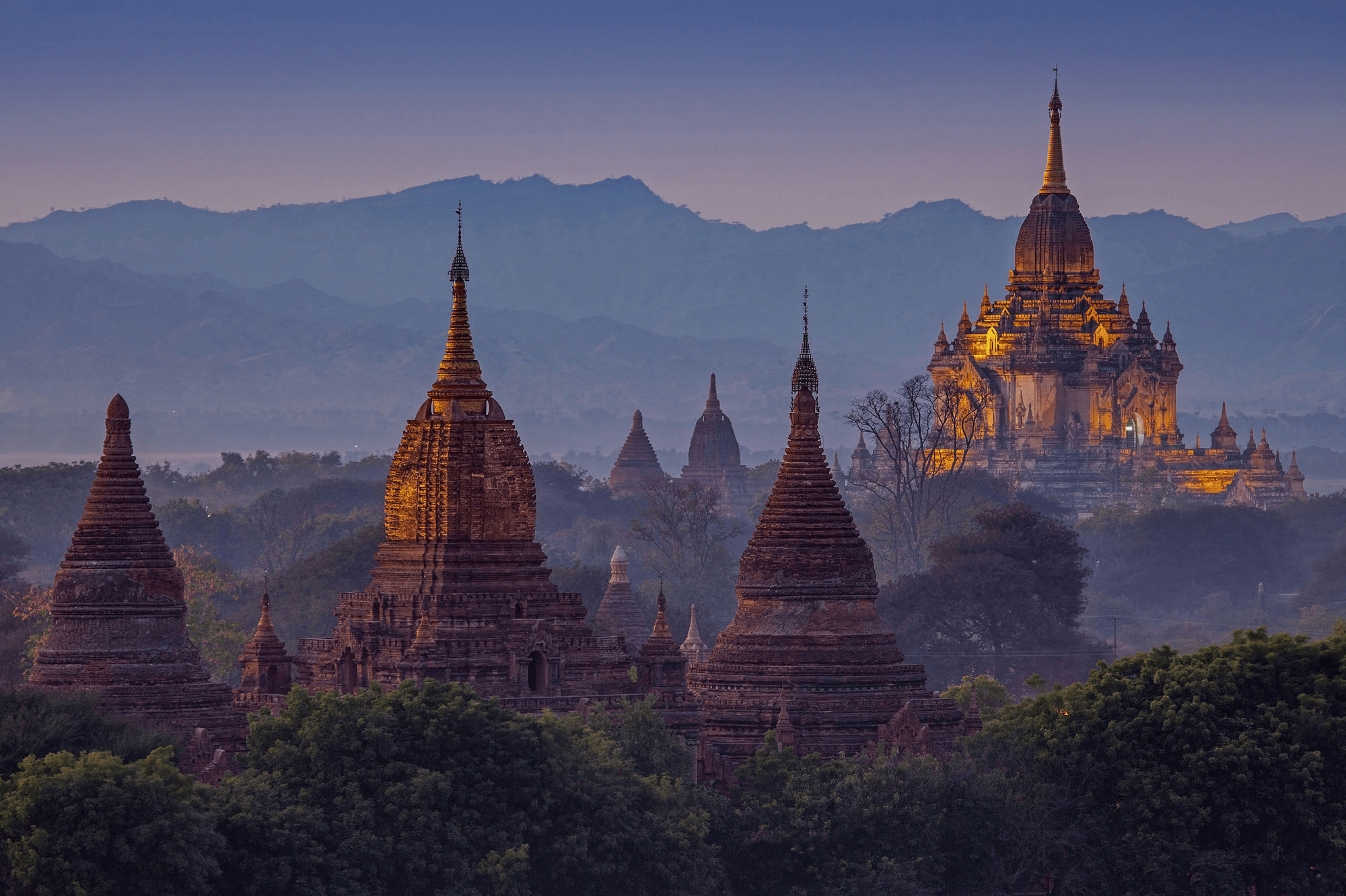 Plain Of The Old Bagan in Myanmar
