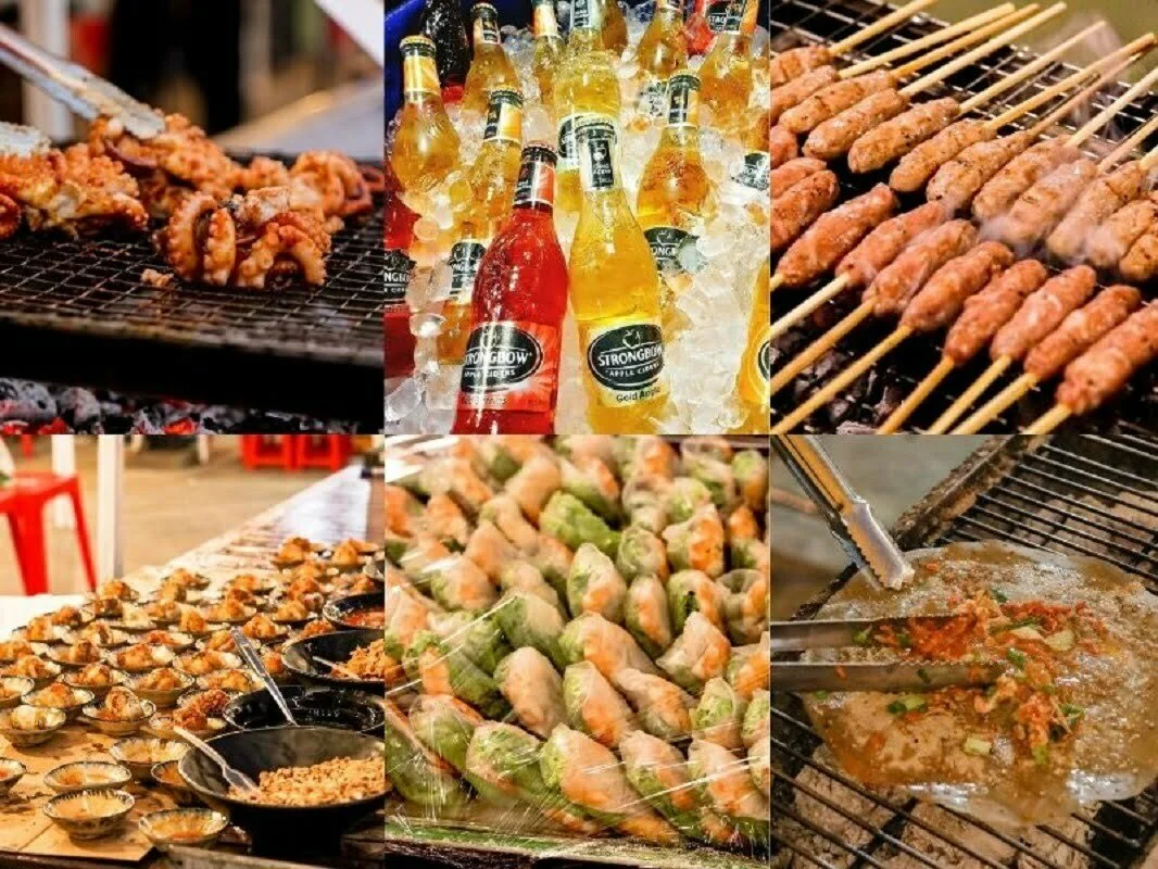 Ẩm thực tại chợ đêm Đà Nẵng phong phú, hấp dẫn Ẩm thực tại chợ đêm Đà Nẵng phong phú, hấp dẫn