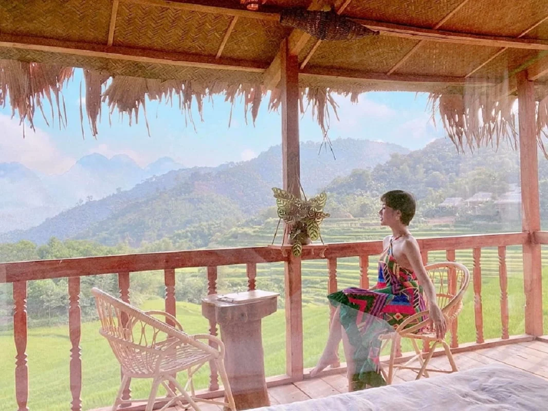View balcony đẹp xuất sắc từ mỗi phòng tại Puluong Natura Bungalow