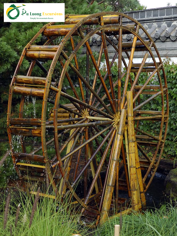 Bamboo Water Wheels in Pu Luong How Bamboo Water Wheels Work